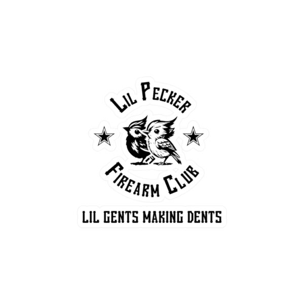 Lil Pecker Firearm Club Kiss-Cut Vinyl Decal - Image 3