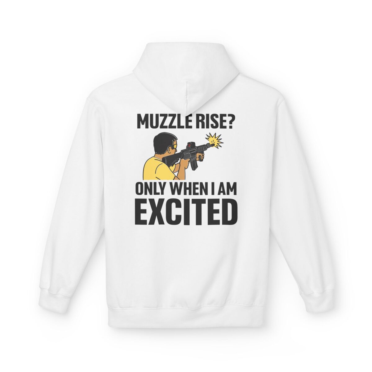 Muzzle Rise? Only When I'm Excited, Cowboy Fleece Hoodie - Image 7