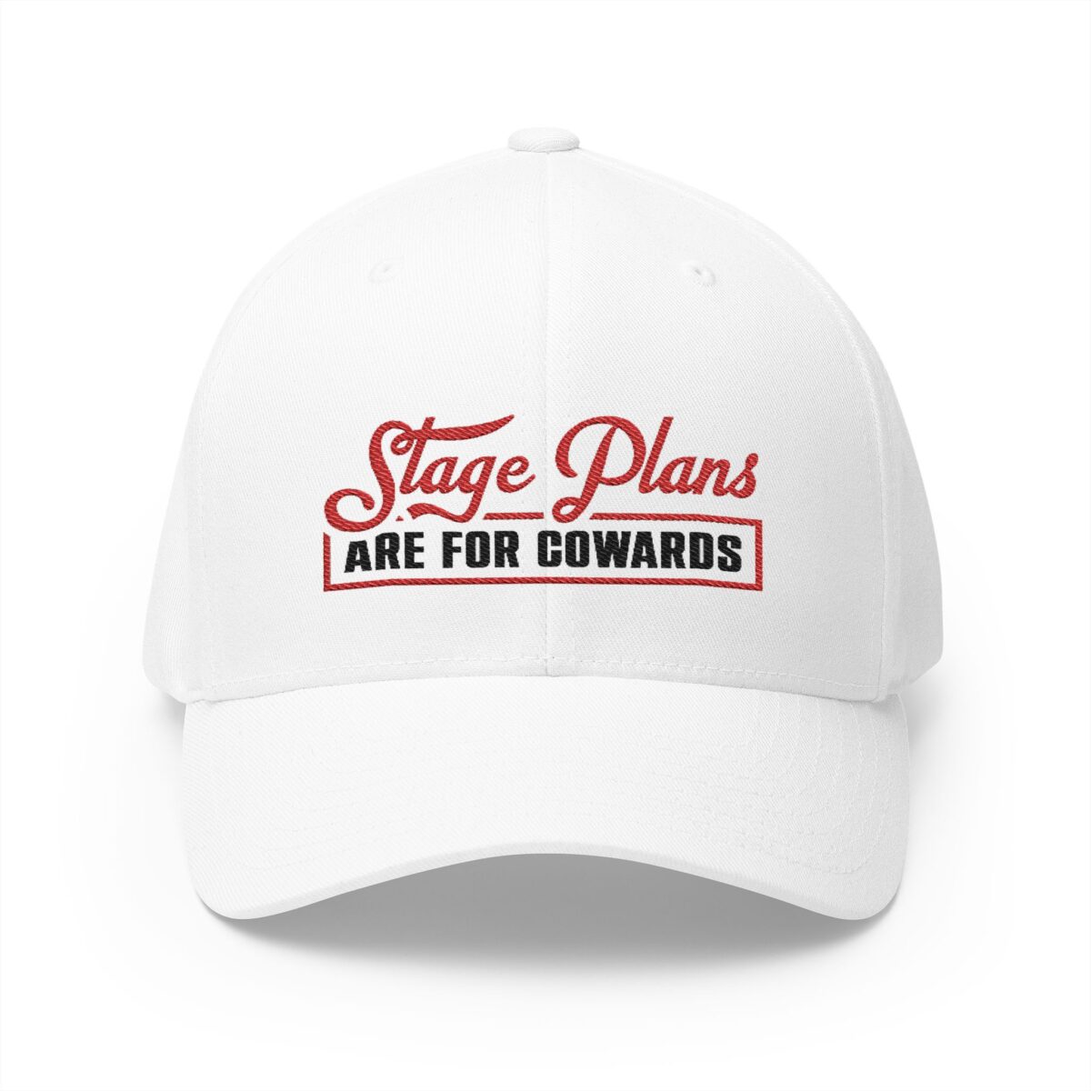 Stage Plans Are For Cowards Embroidered Sports Cap