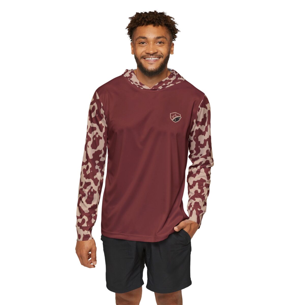 Red and Tan Camo Range Rival Sun Shirt - Image 3