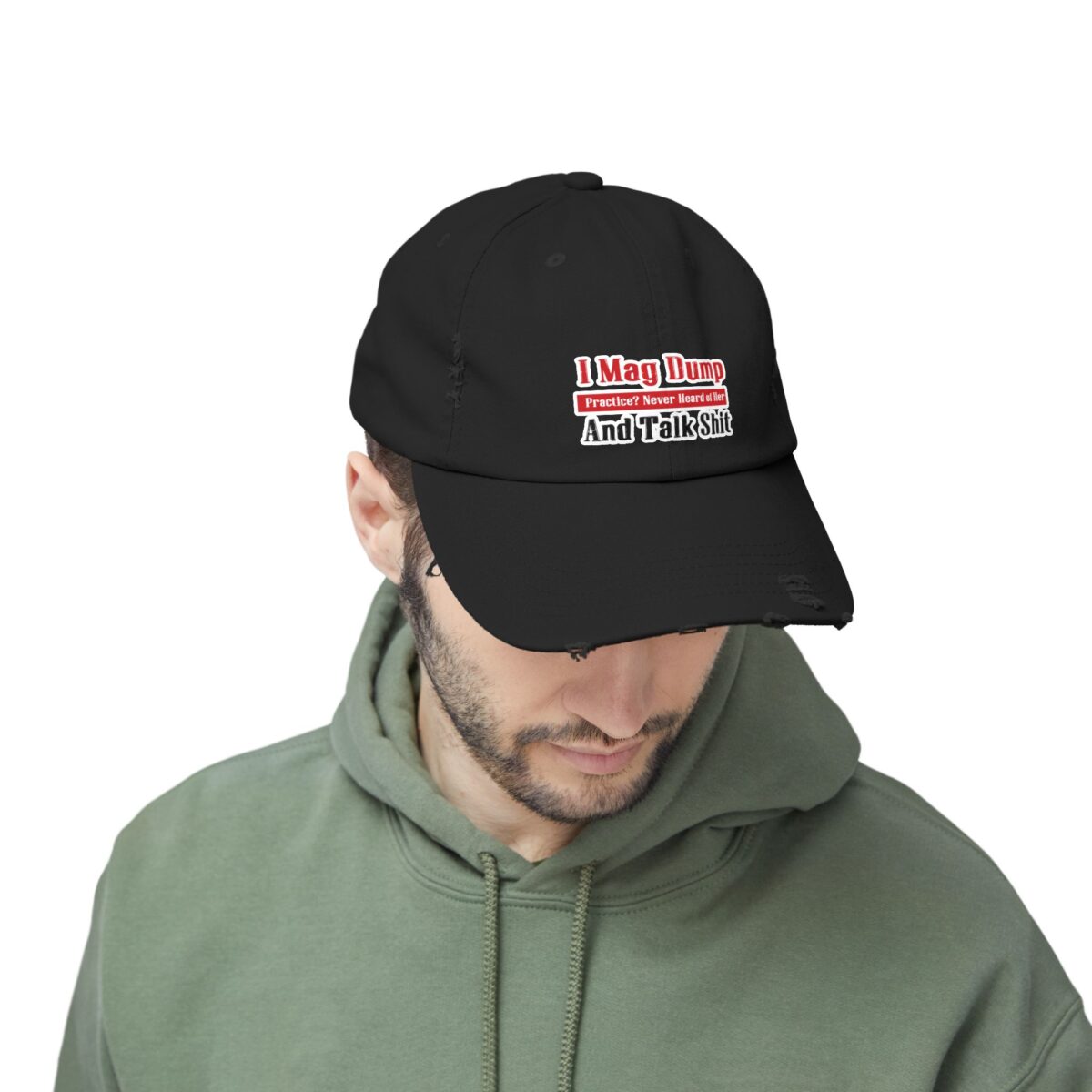 I Mag Dump and Talk Shit Distressed Cap - Image 2
