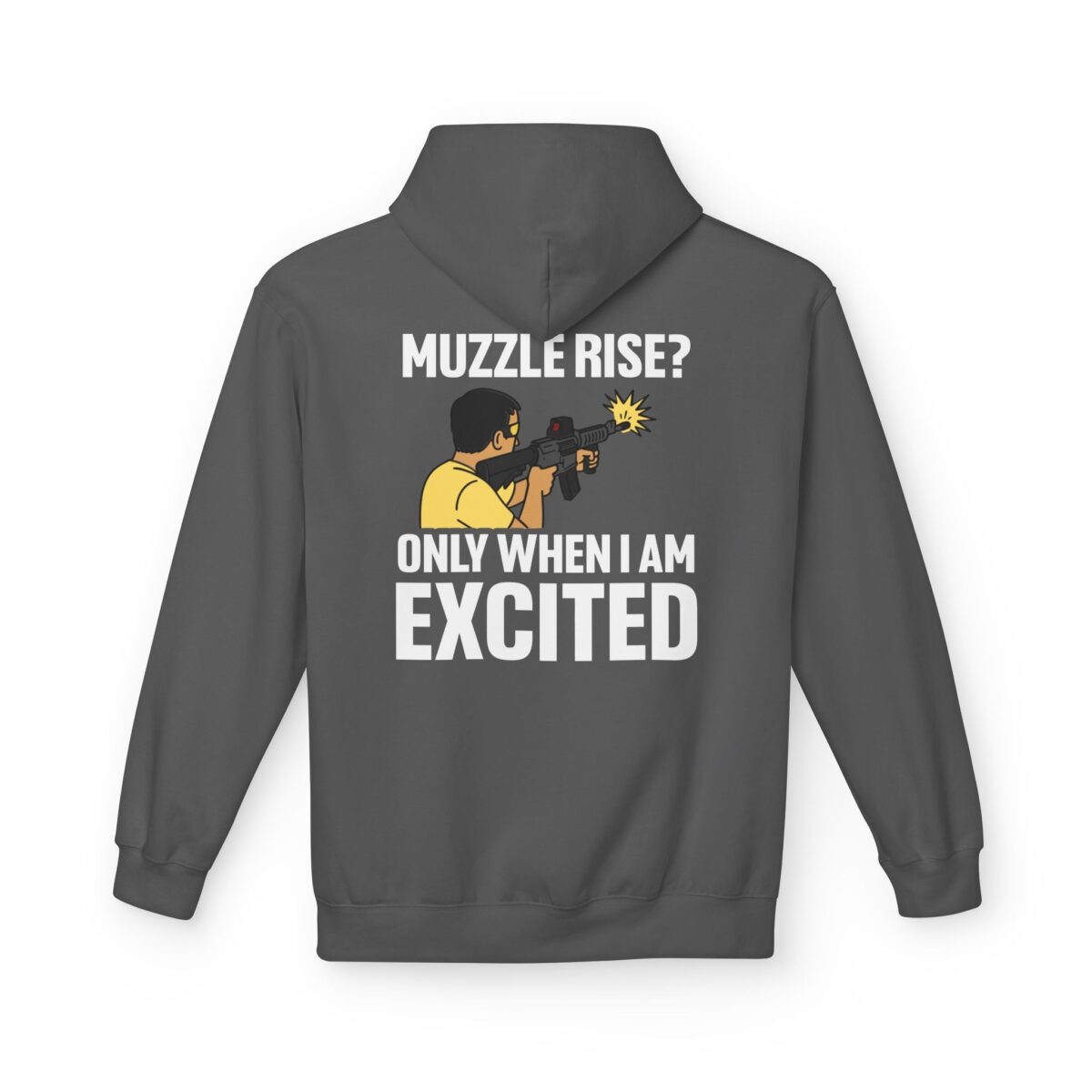 Muzzle Rise? Only When I'm Excited, Cowboy Fleece Hoodie - Image 17