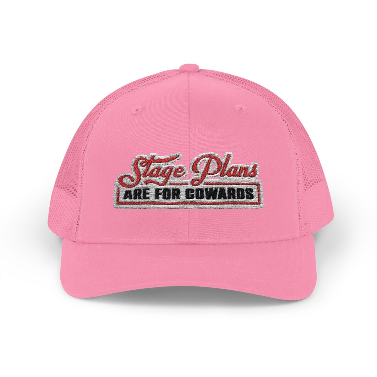 Stage Plans Are For Cowards Snapback Trucker Cap - Image 12