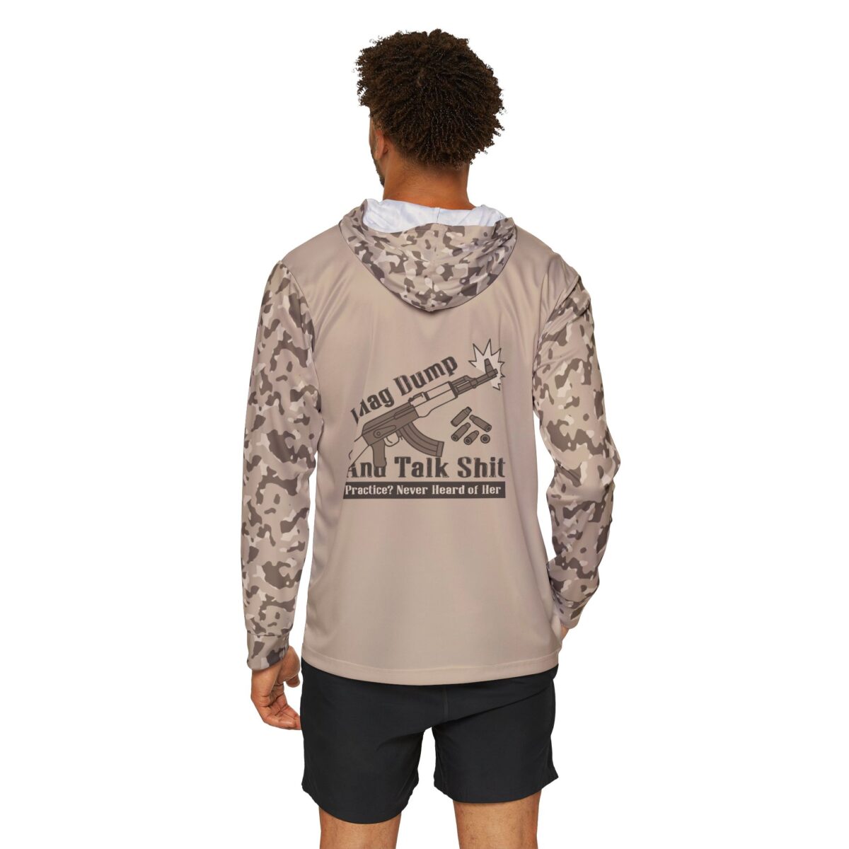I Mag Dump and Talk Shit Desert Camo Sun Shirt - Image 4