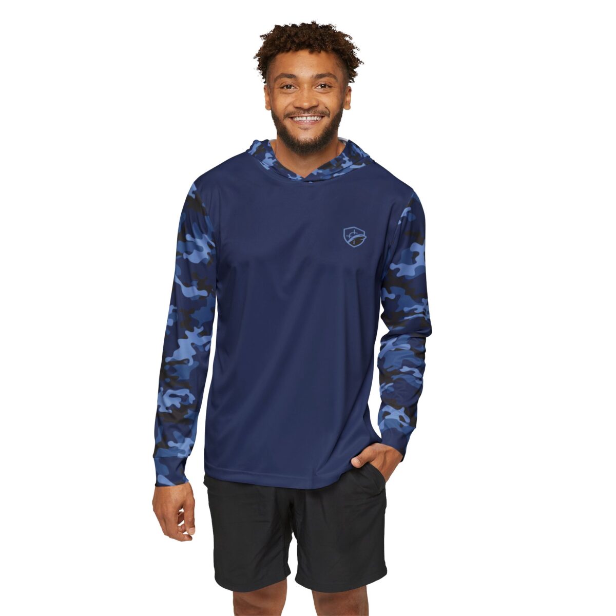 Call Your Mikes Blue Urban Camo Sun Shirt - Image 3