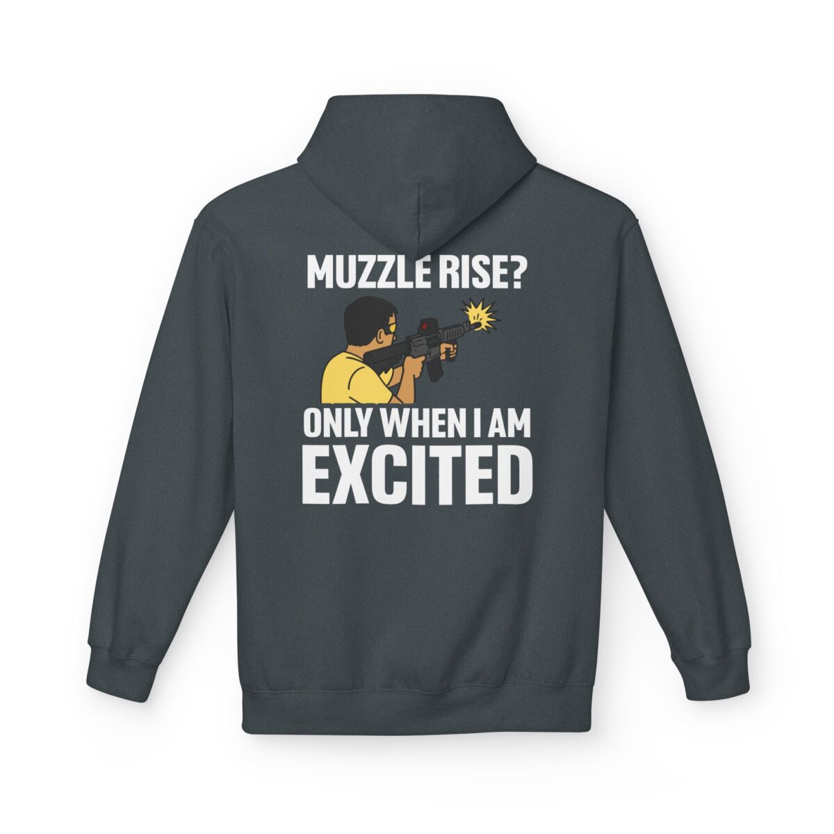 Muzzle Rise? Only When I'm Excited, Cowboy Fleece Hoodie - Image 15