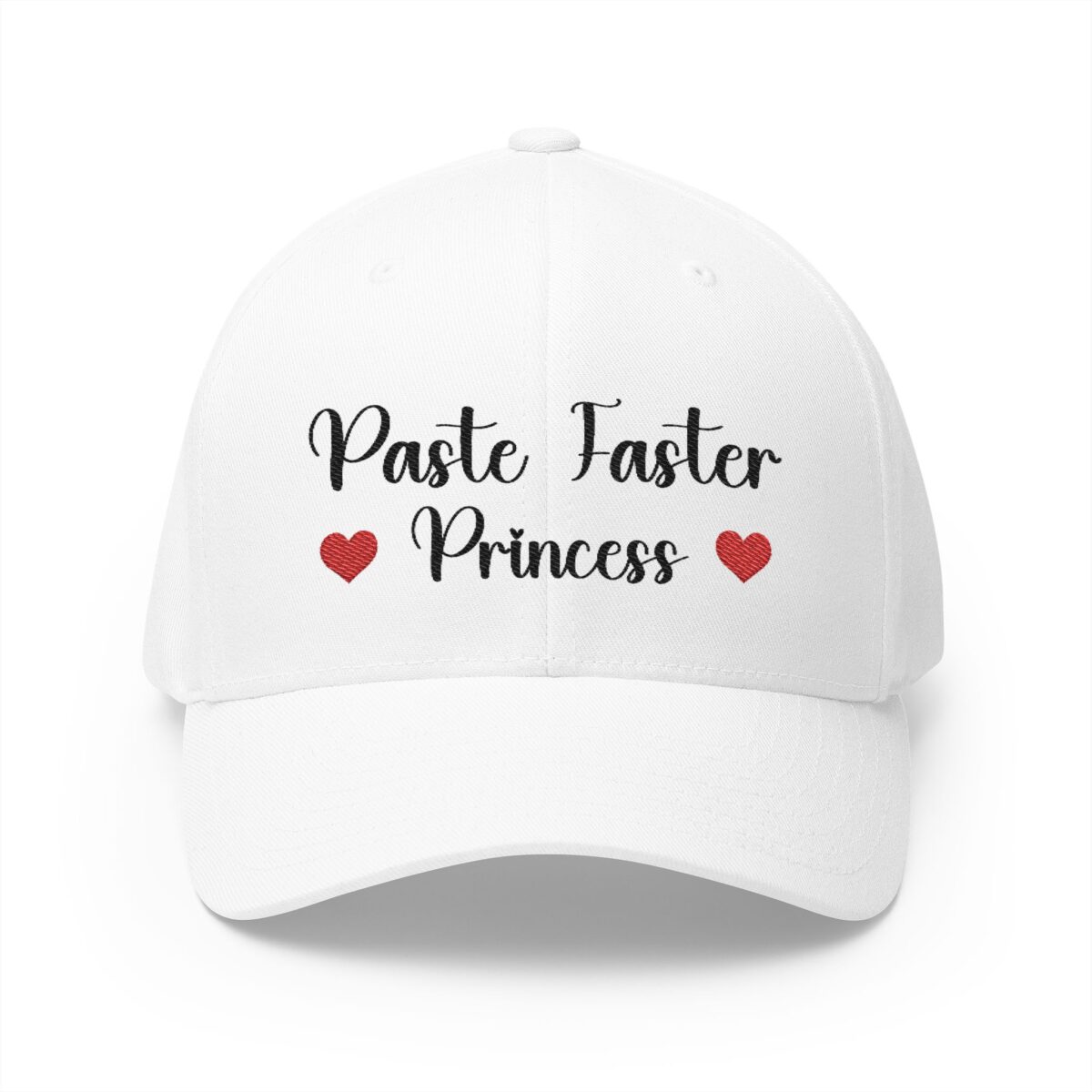 Paste Faster Embroidered Sports Cap