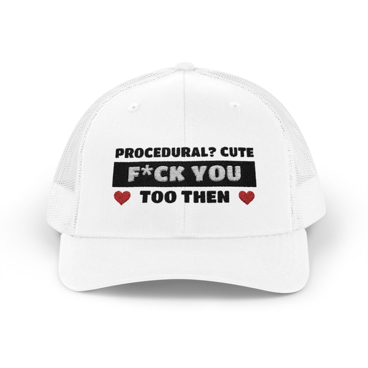 Procedural? Cute Snapback Trucker Cap