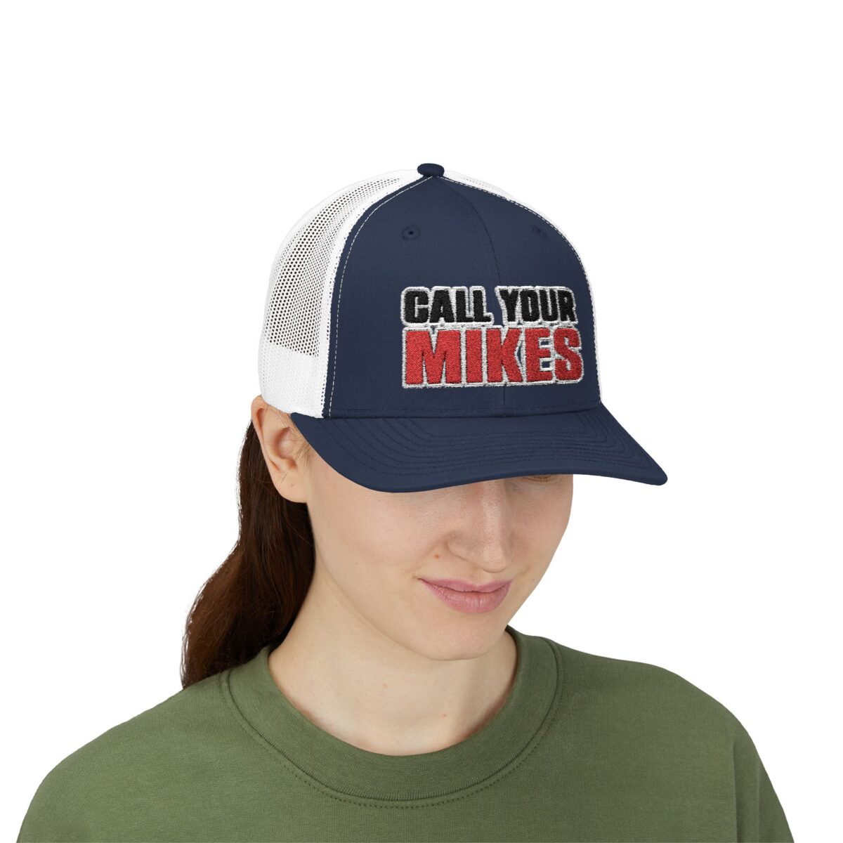 Call Your Mikes Snapback Trucker Cap - Image 5