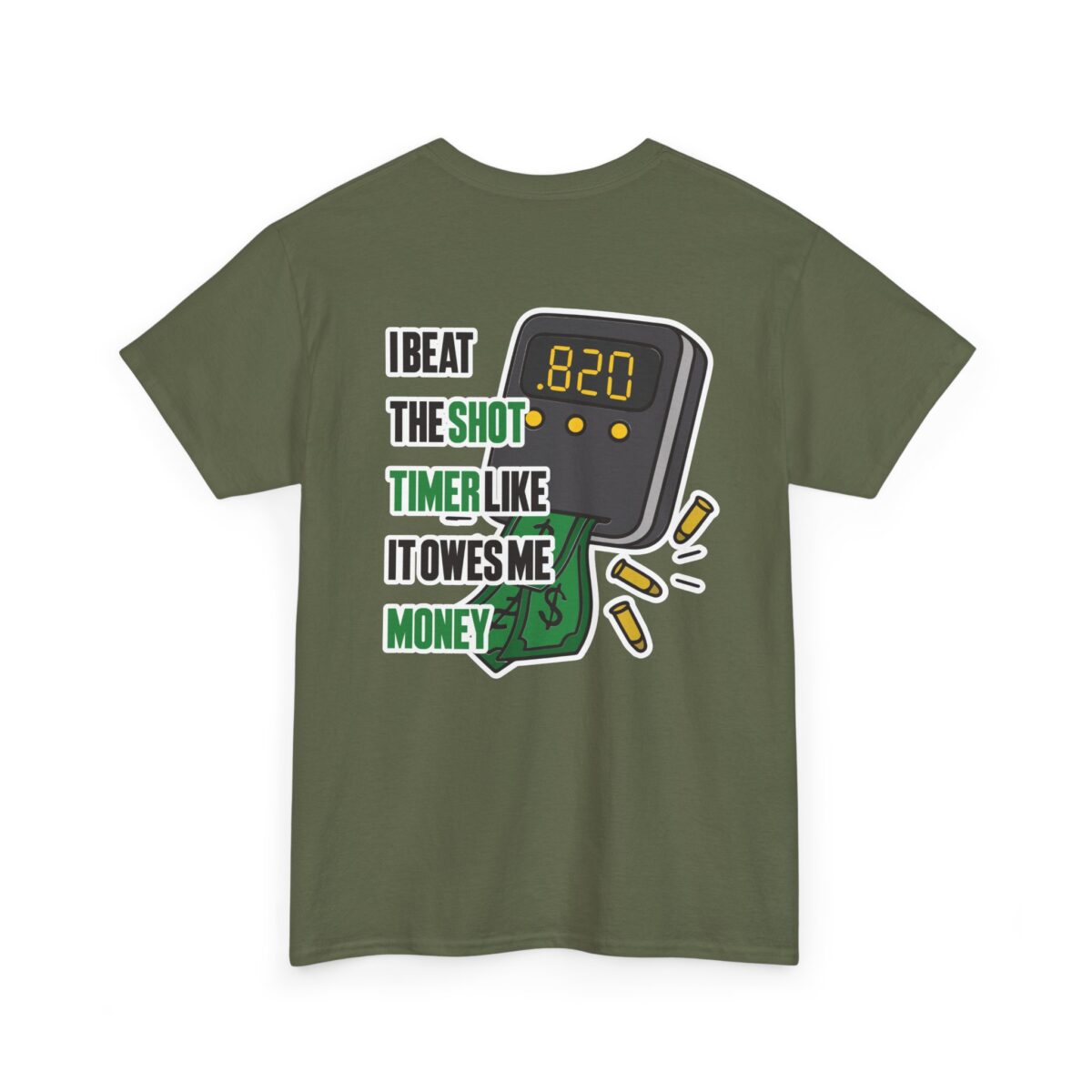 I Beat The Shot Timer Tee - Image 7