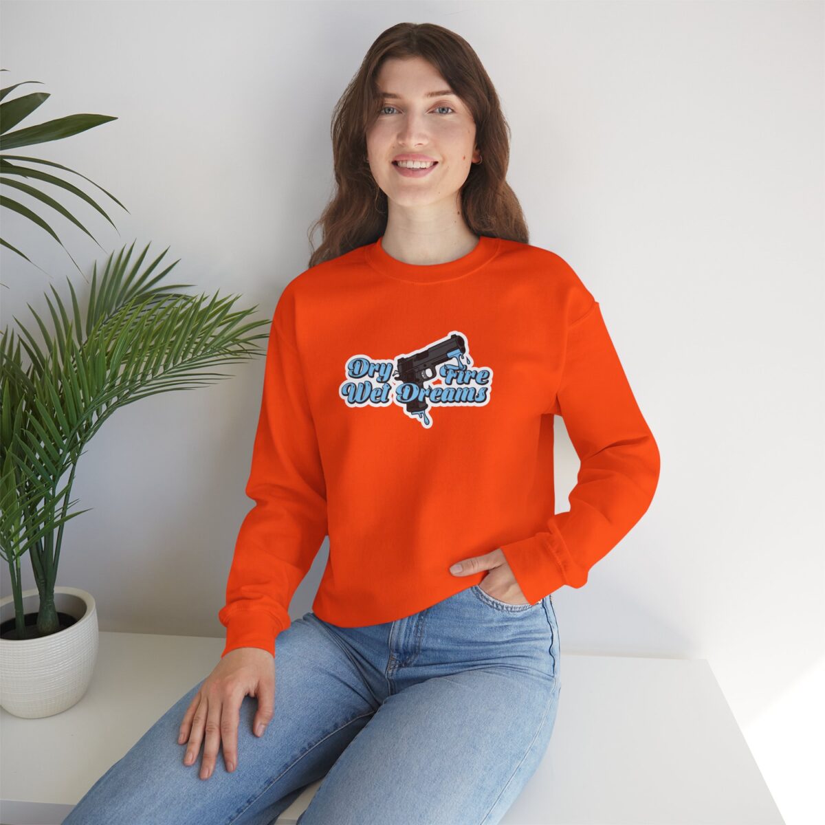 Dry Fire, Wet Dreams Crewneck Sweatshirt - Image 4