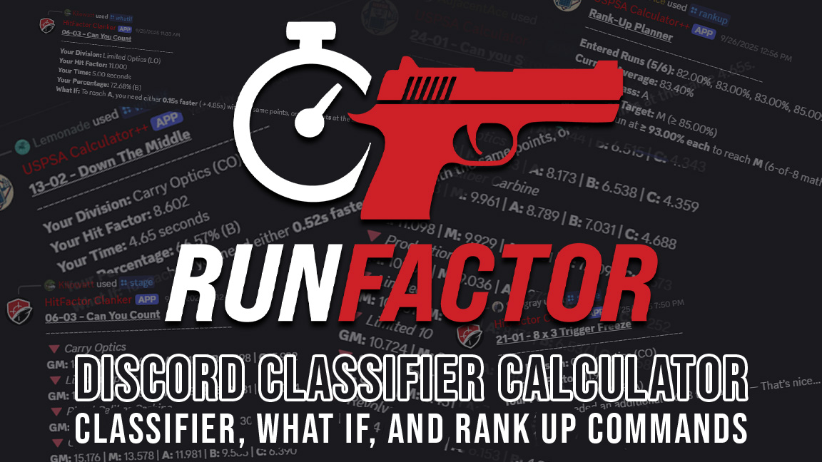 RunFactor: USPSA Calculator Tools