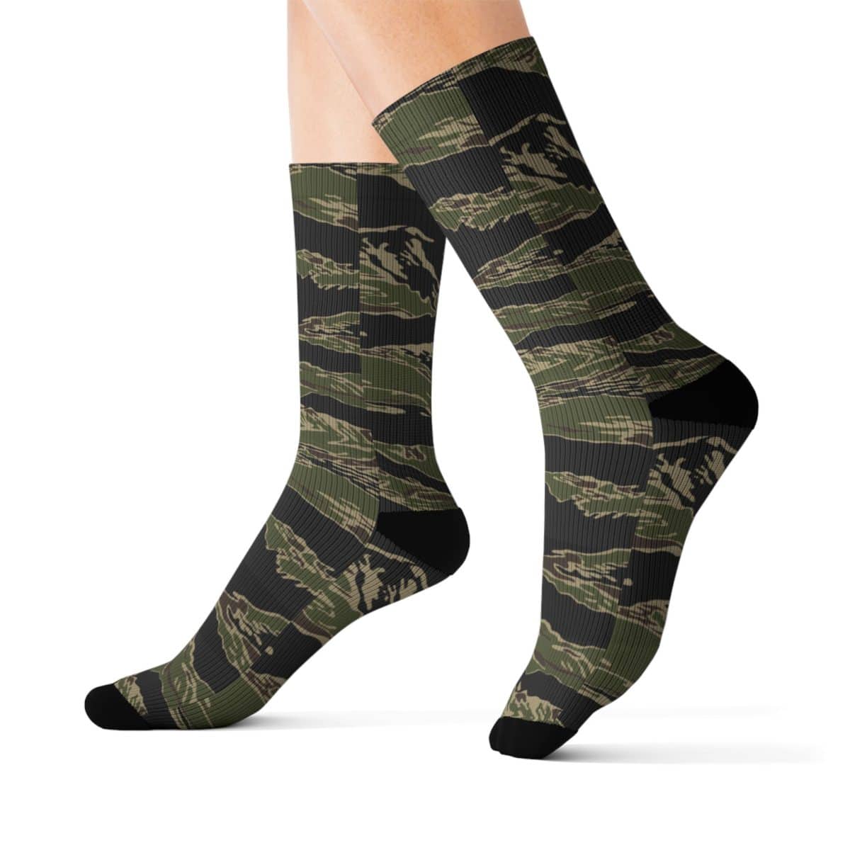 Camouflage Socks for Comfort, Stylish Footwear, Unique Gift, Everyday Wear, Military Style Fashion